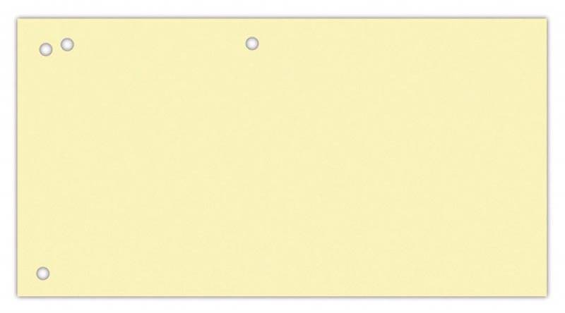 OFFICE products verdeelstroken, ft 240 x 105mm, geel, pak van 100 stuks