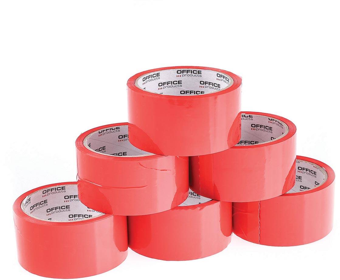 OFFICE products verpakkingstape, ft 48 mm x 46 m, rood