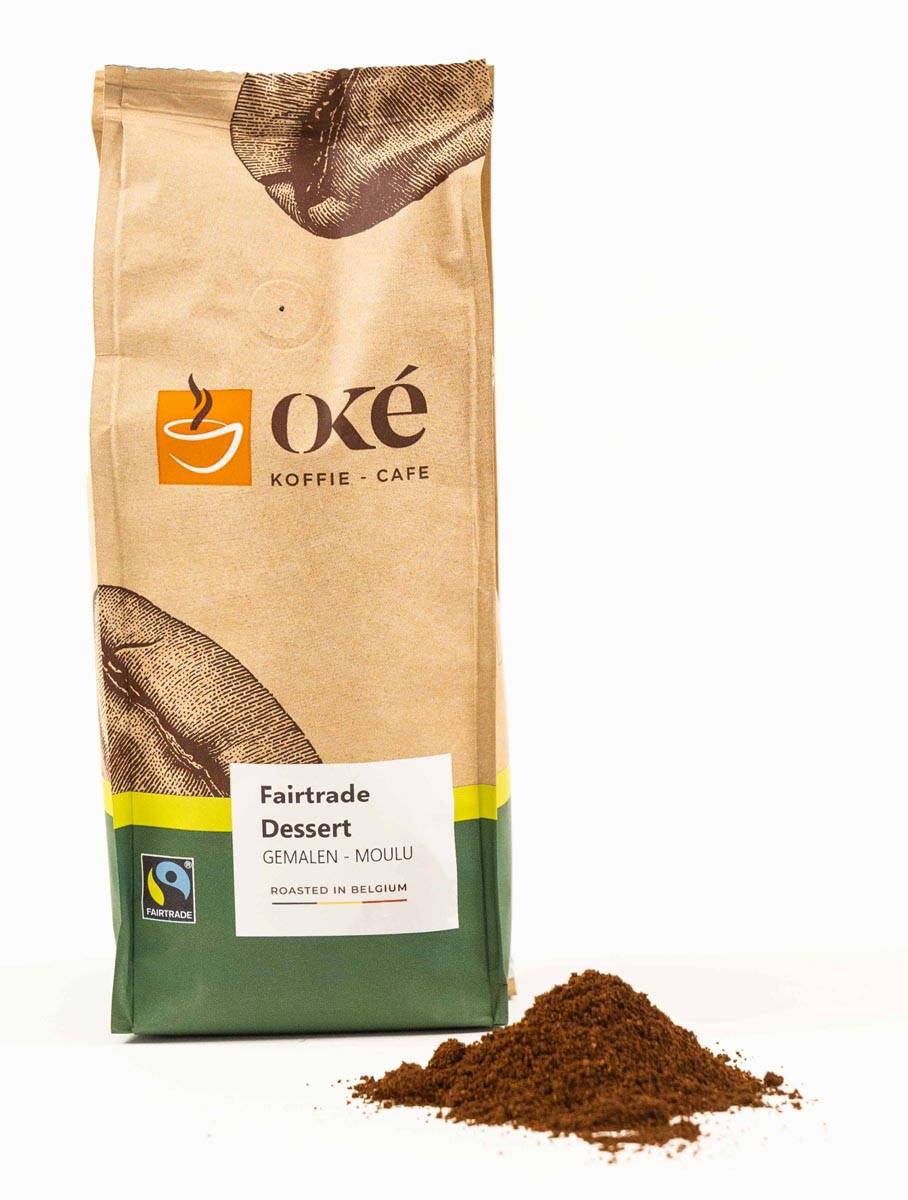 Oké koffie, gemalen, pak van 250 g, Fairtrade Dessert