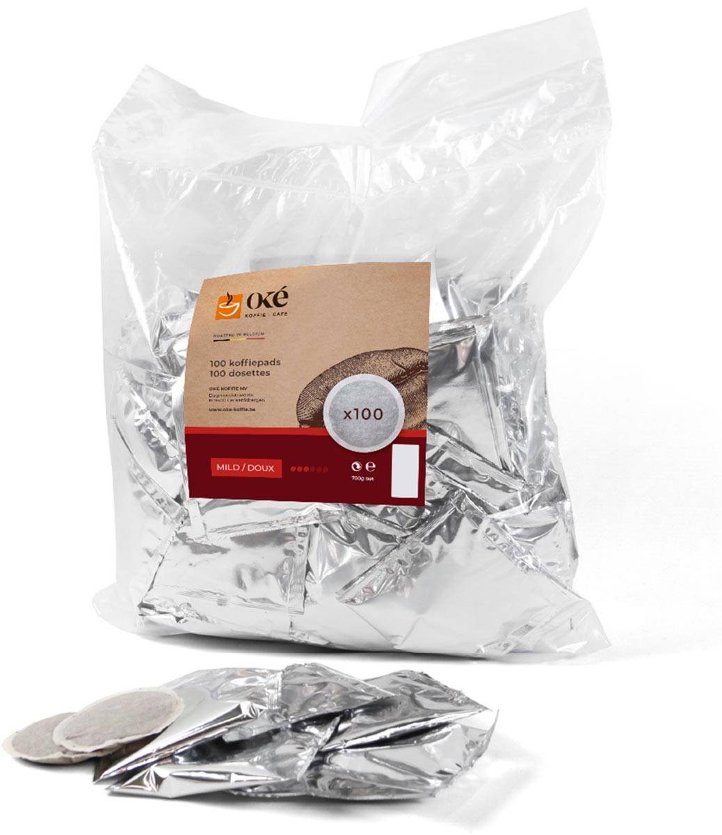 Oké koffiepads, Senseo compatible, Mild, pak van 100 pads