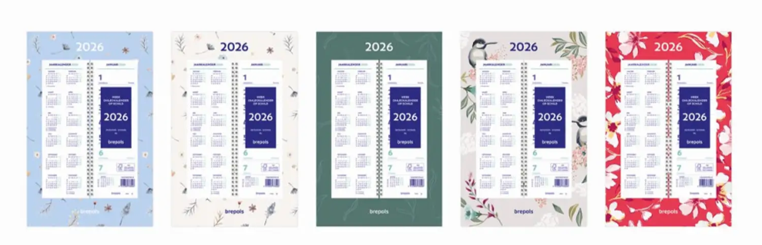 Brepols week omlegkalender op schild, fantasy, 2026