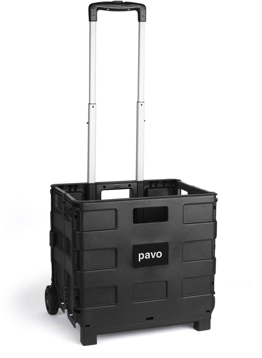 Opvouwbare steekwagen met krat, ft 38 x 36 x 31 cm, maximum 20 kg