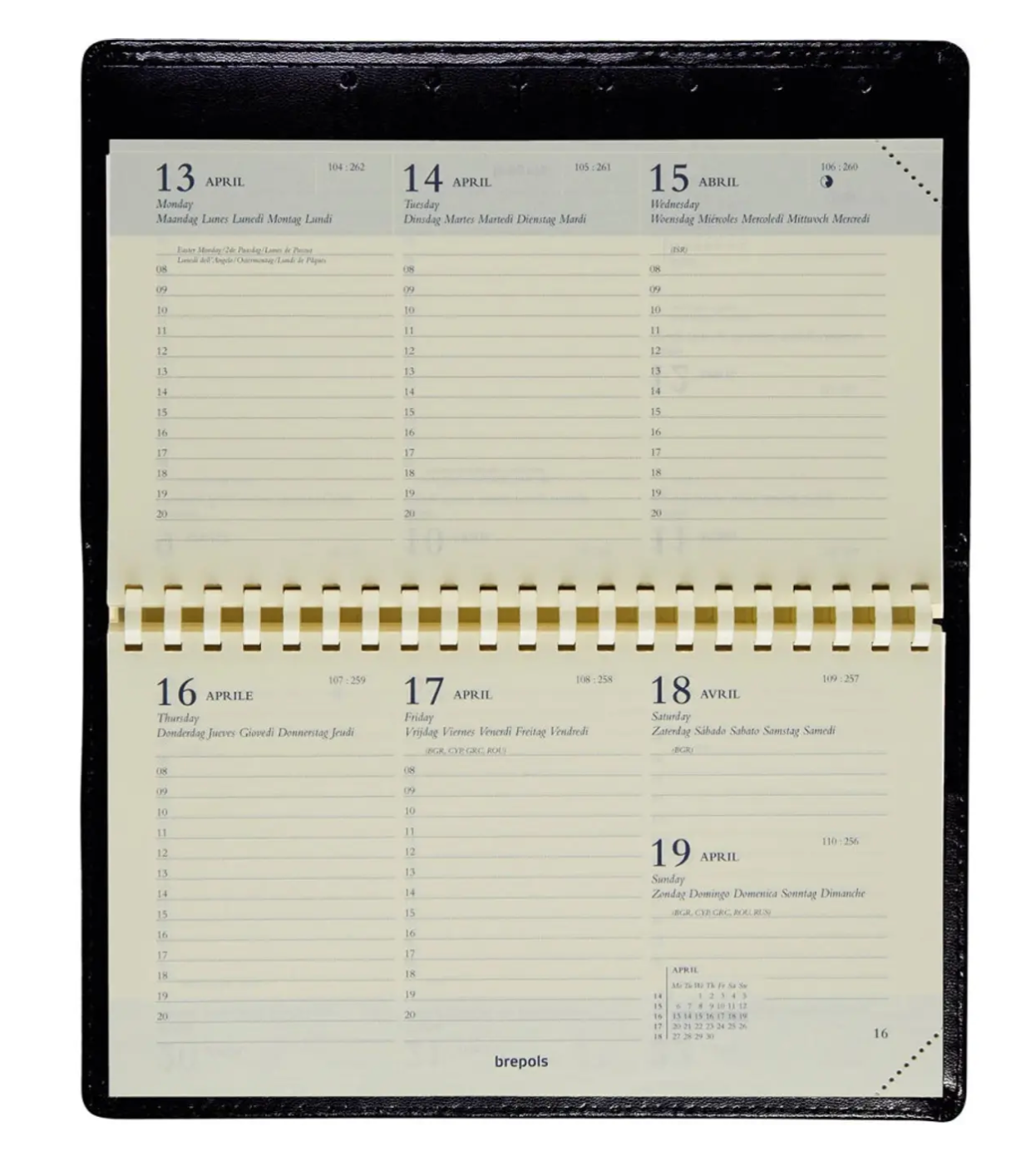 Brepols Omniplan Seta, bordeaux, 2026