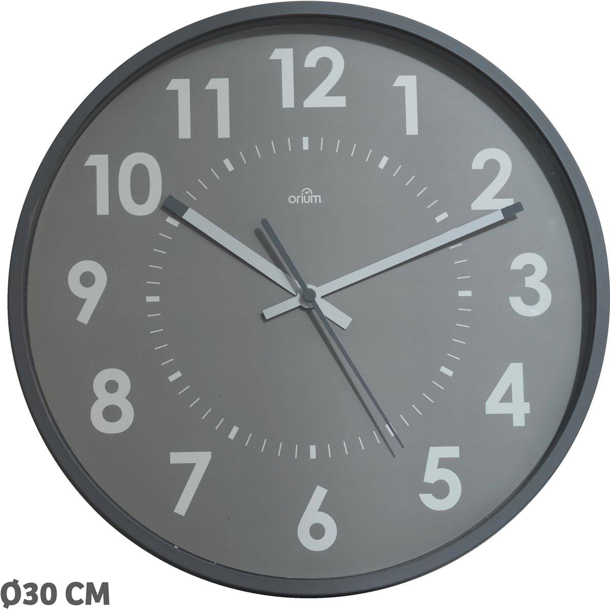 Orium by CEP wandklok, quartz, diameter 30 cm, grijs