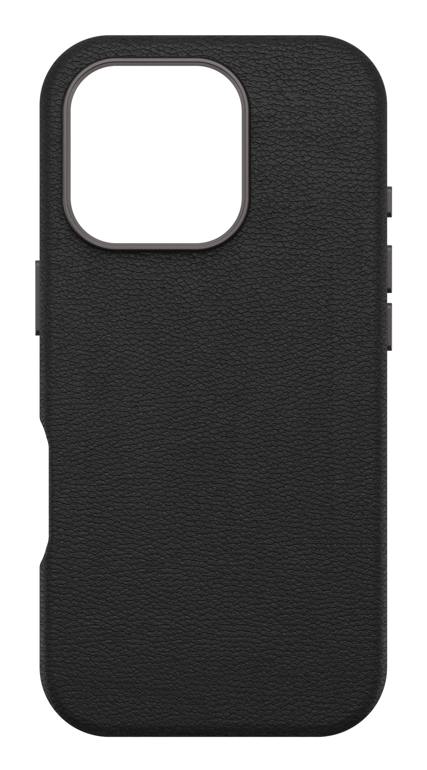OtterBox Symmetry Series Cactus Leather voor MagSafe voor iPhone 16 Pro, Noir Ash
