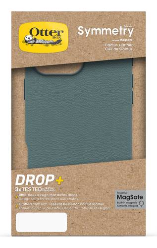 OtterBox Symmetry Series Cactus Leather voor MagSafe voor iPhone 16 Pro Max, Juniper Sprig
