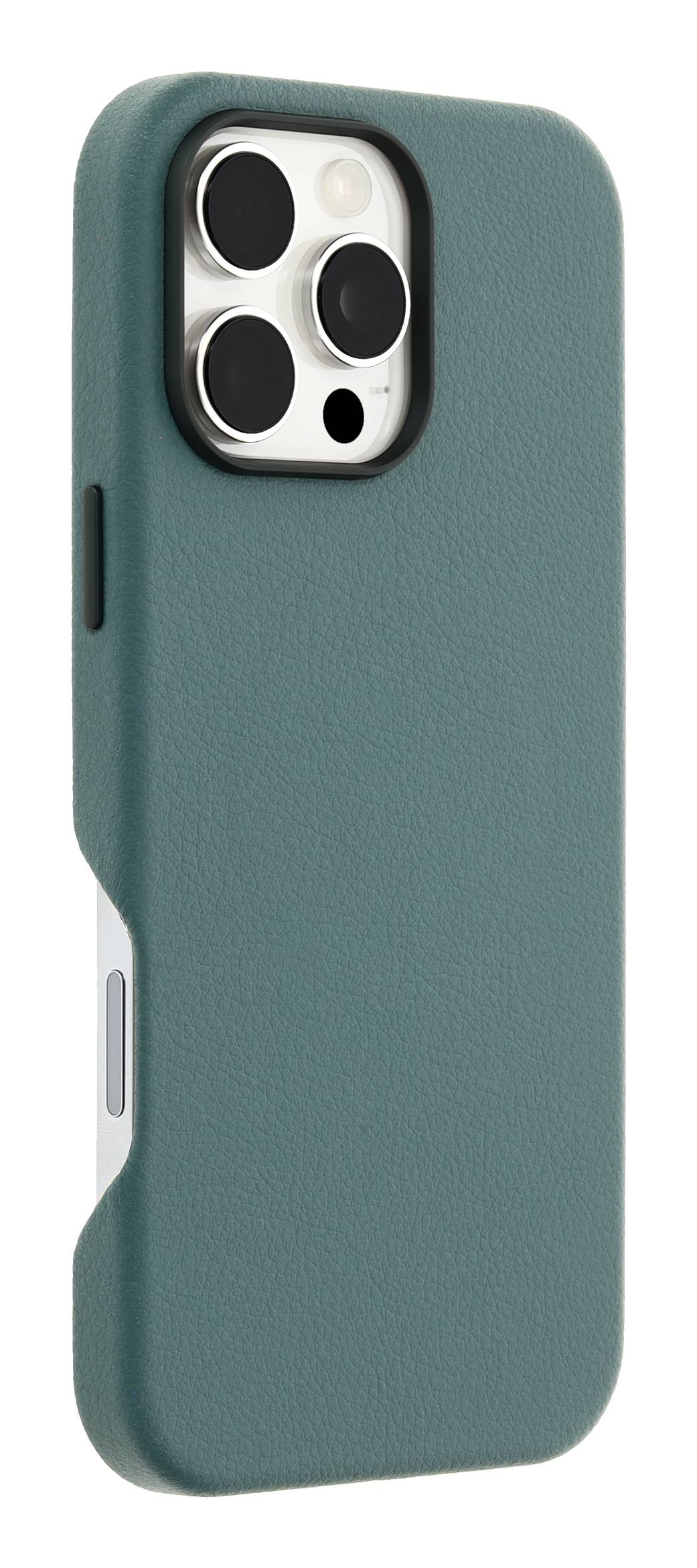 OtterBox Symmetry Series Cactus Leather voor MagSafe voor iPhone 16 Pro Max, Juniper Sprig