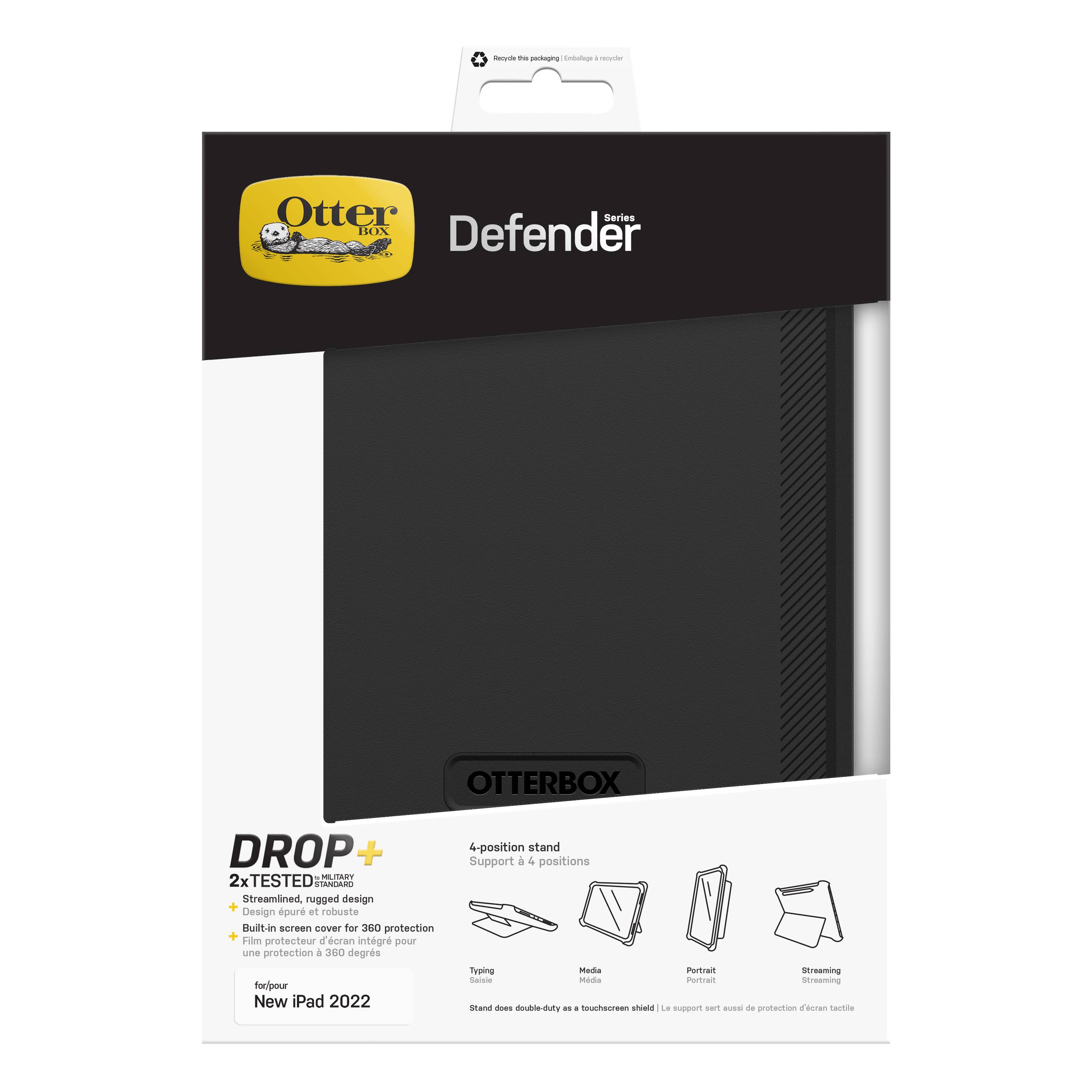 OtterBox Defender Series voor Apple iPad (A16/10th gen), zwart
