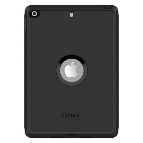 OtterBox Defender Case voor iPad 7th/8th/9th gen, schokbestendig, ultra robuuste met ingebouwde schermbeschermer, 2x getest volgens militaire standaard, Zwart, Geen retailverpakking