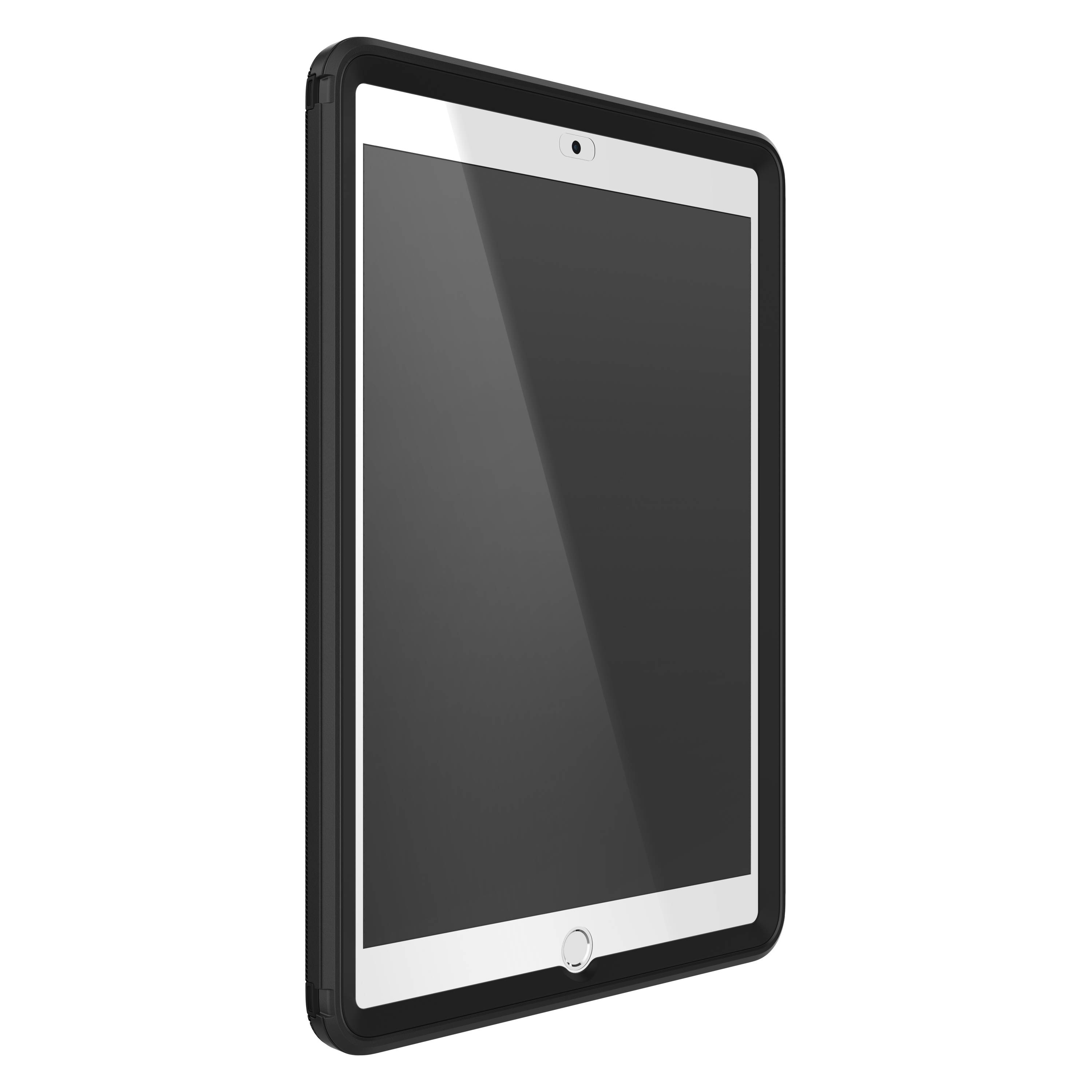 OtterBox Defender Case voor iPad 7th/8th/9th gen, schokbestendig, ultra robuuste met ingebouwde schermbeschermer, 2x getest volgens militaire standaard, Zwart, Geen retailverpakking