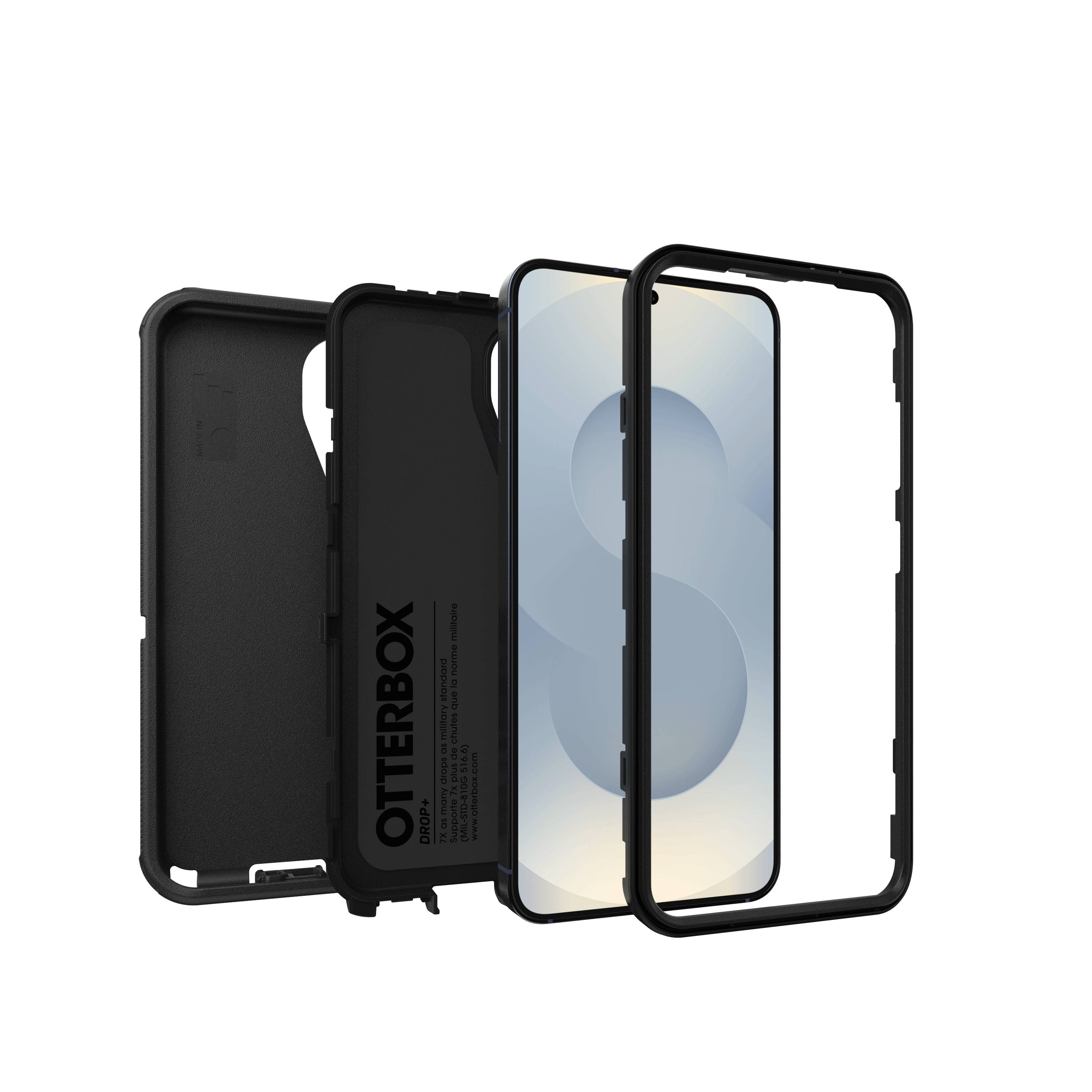 OtterBox Defender Series voor Samsung Galaxy S24/25, zwart - Geen retailverpakking