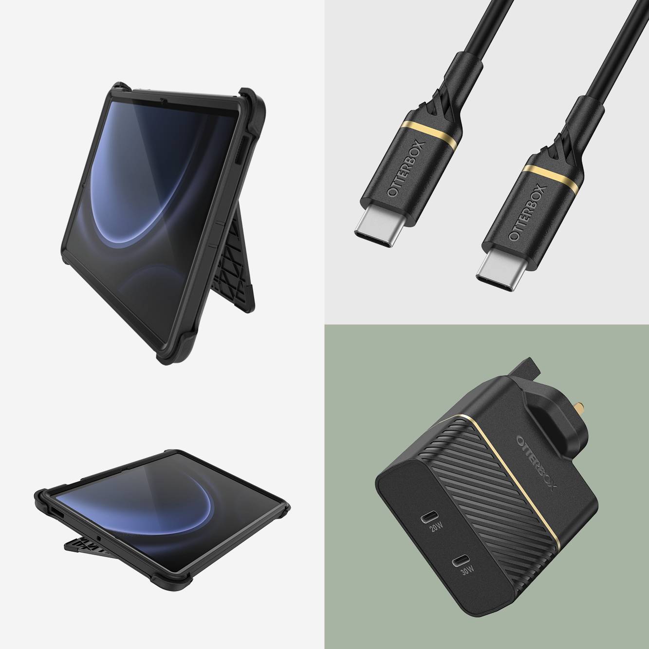 OtterBox Defender 27,7 cm (10.9") Hoes Zwart