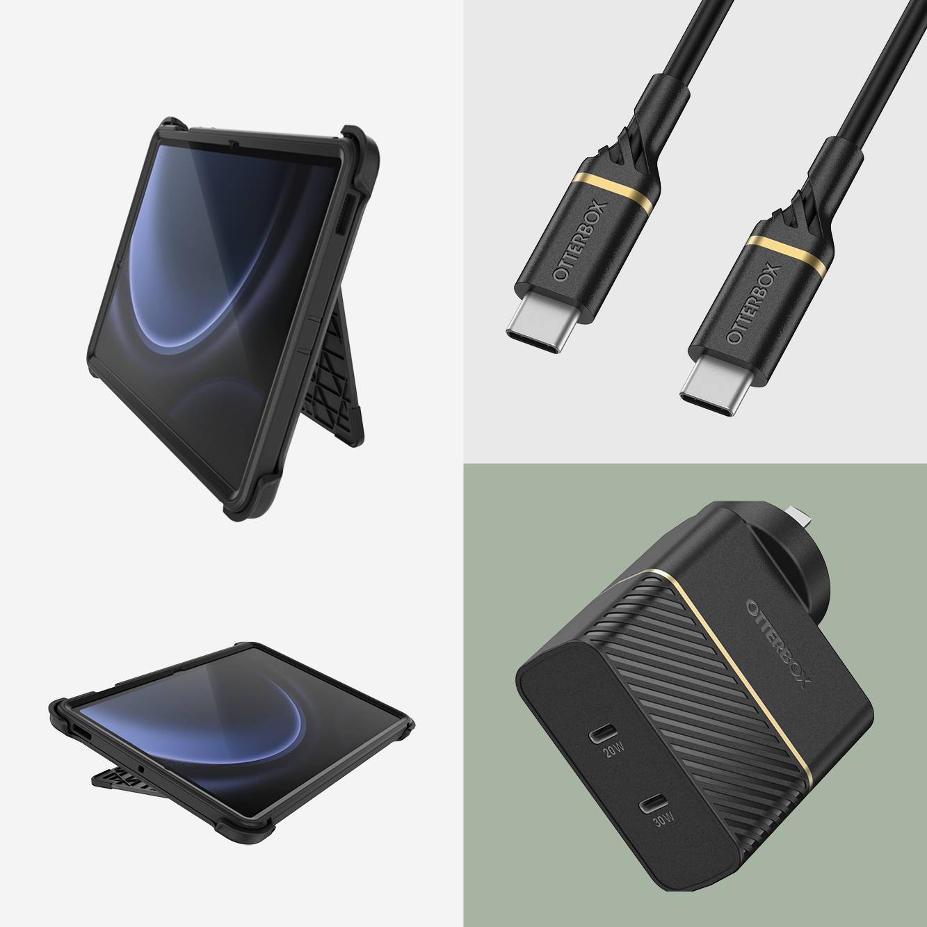 OtterBox Defender 27,7 cm (10.9") Hoes Zwart