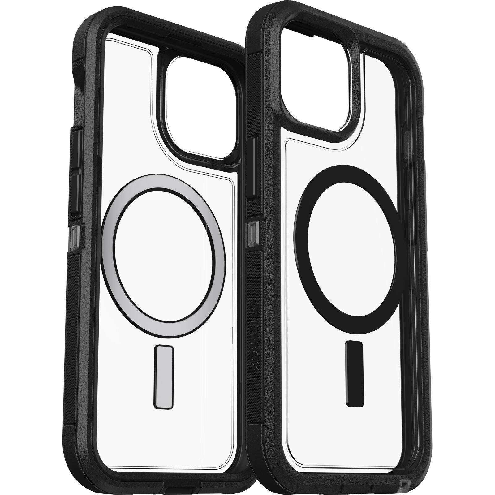 OtterBox Defender XT Series voor iPhone 15 Plus, Dark Side (Clear / Black)