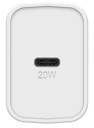 OtterBox EU Wall Charger 20W - 1X USB-C 20W USB-PD, Cloud Dust White