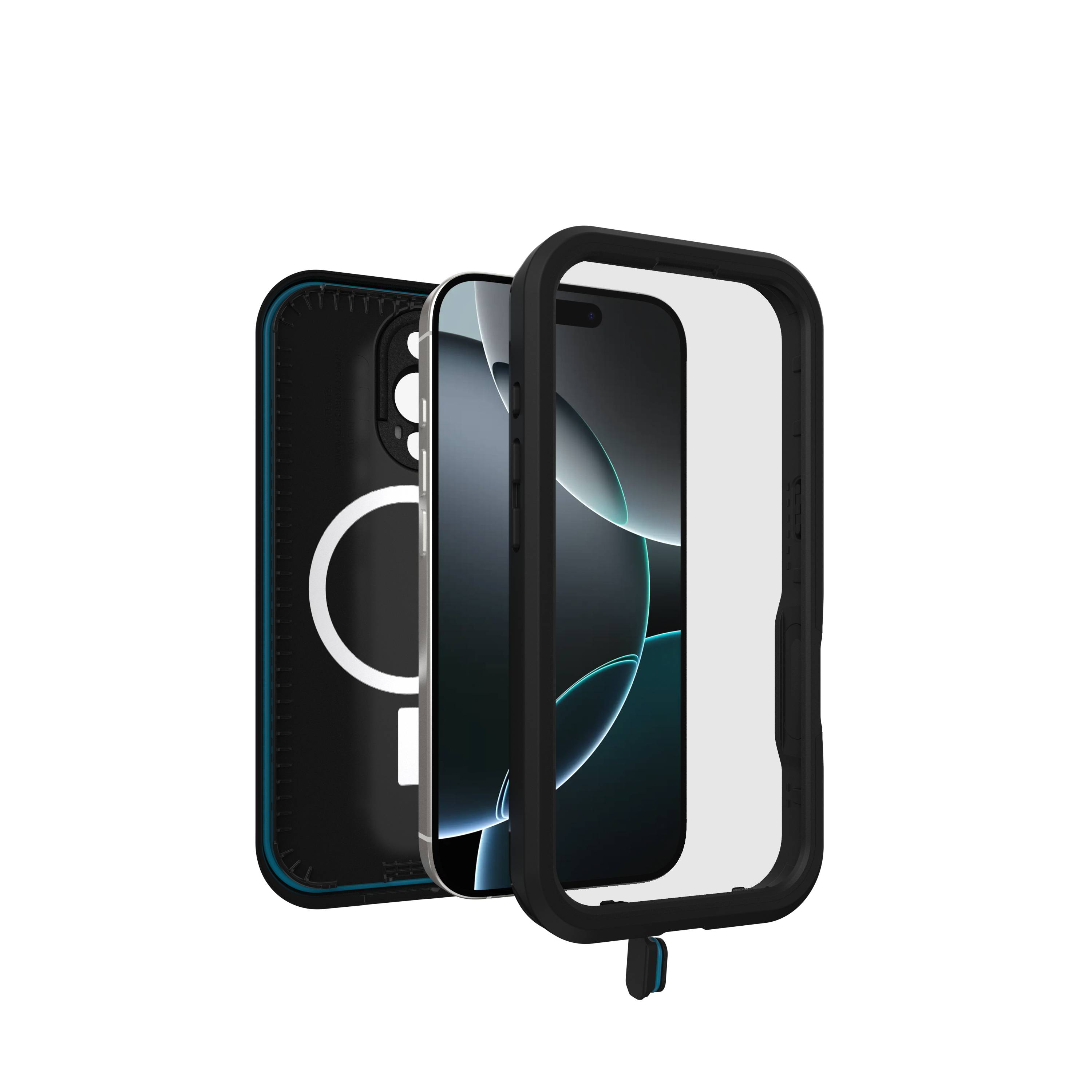 OtterBox Frē Series voor MagSafe voor Apple iPhone 16 Pro, zwart