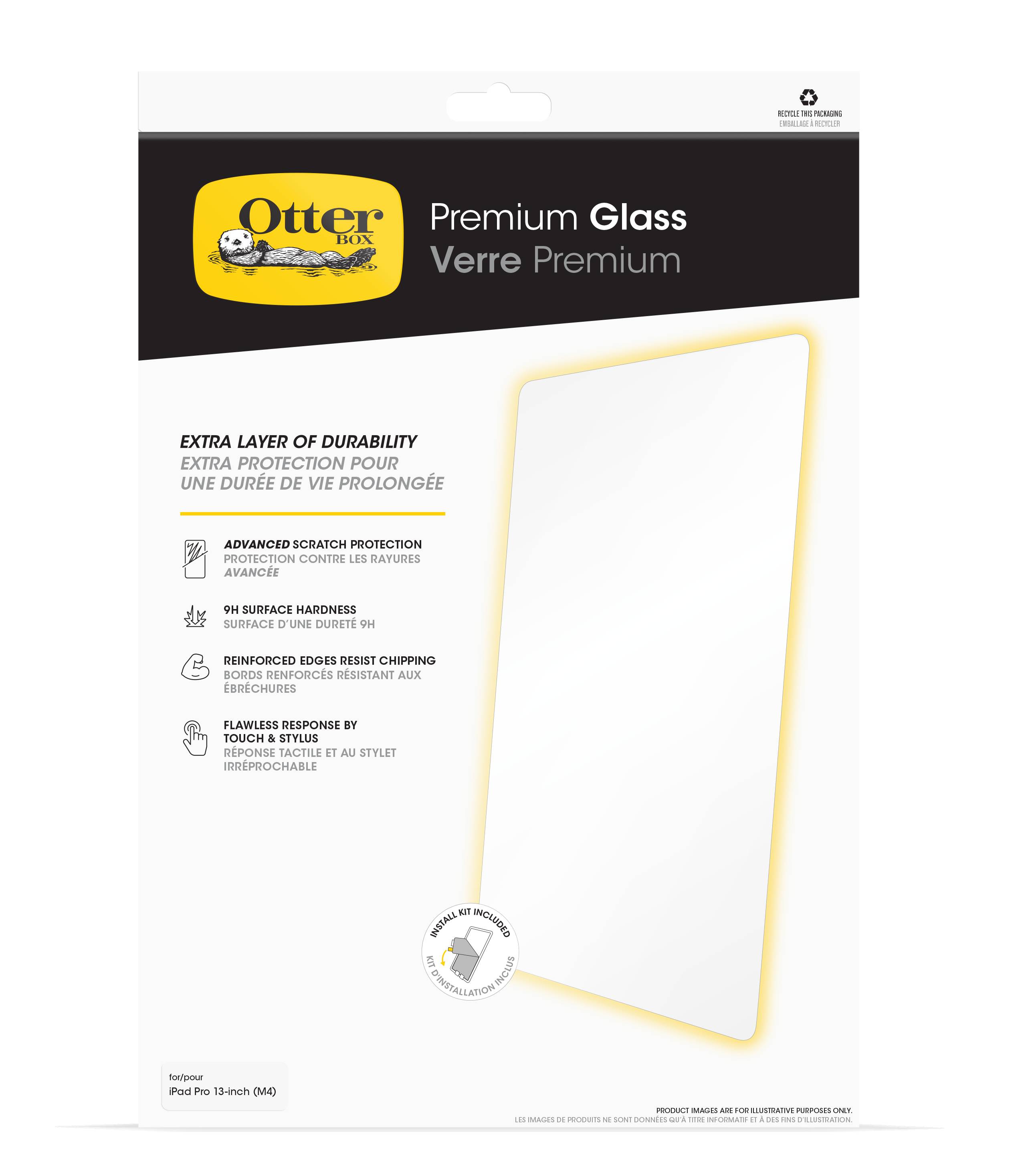 OtterBox Premium Glass Antimicrobial Series voor iPad Pro 13" (M4), transparant