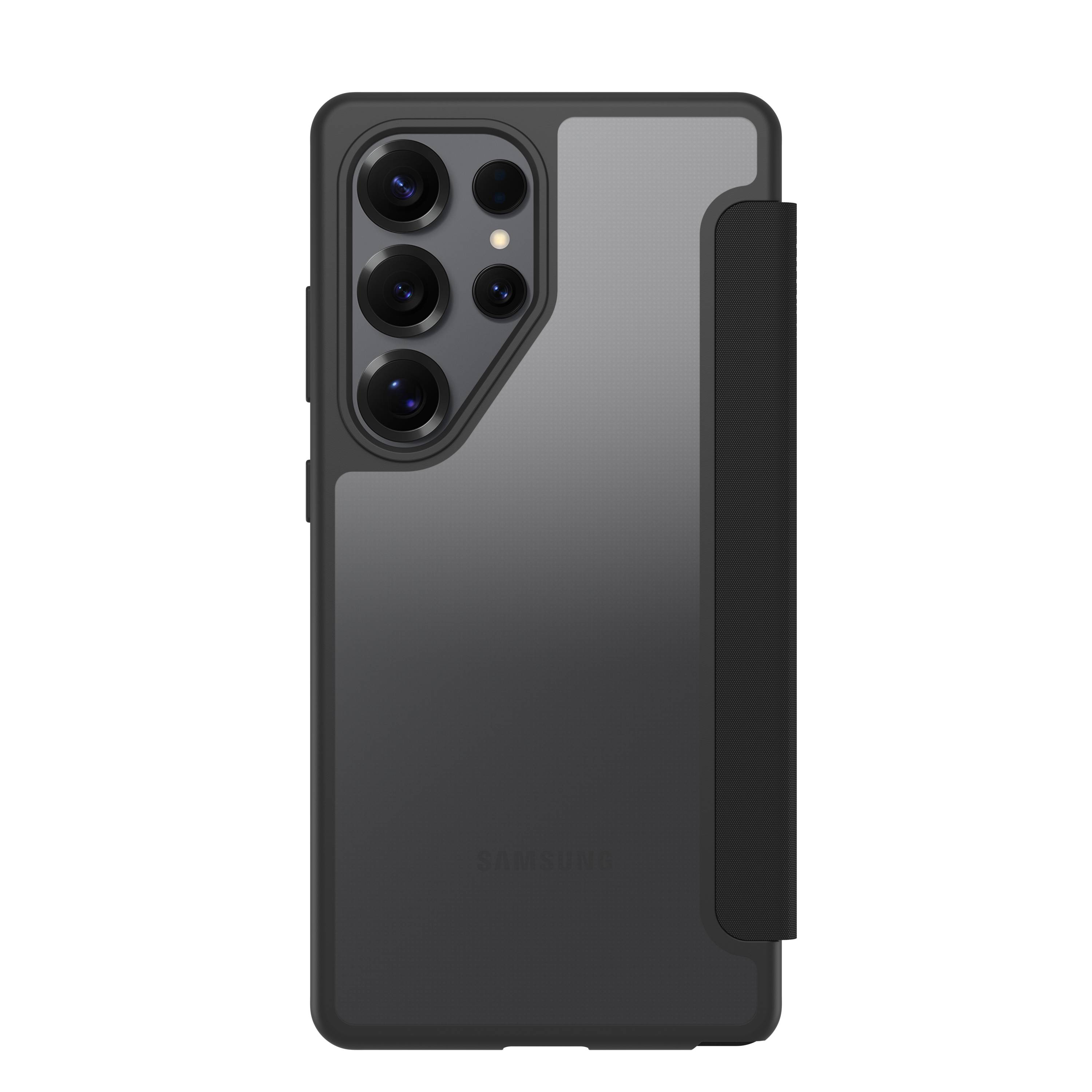 OtterBox React Folio Series voor Samsung Galaxy S25 Ultra, transparant/zwart