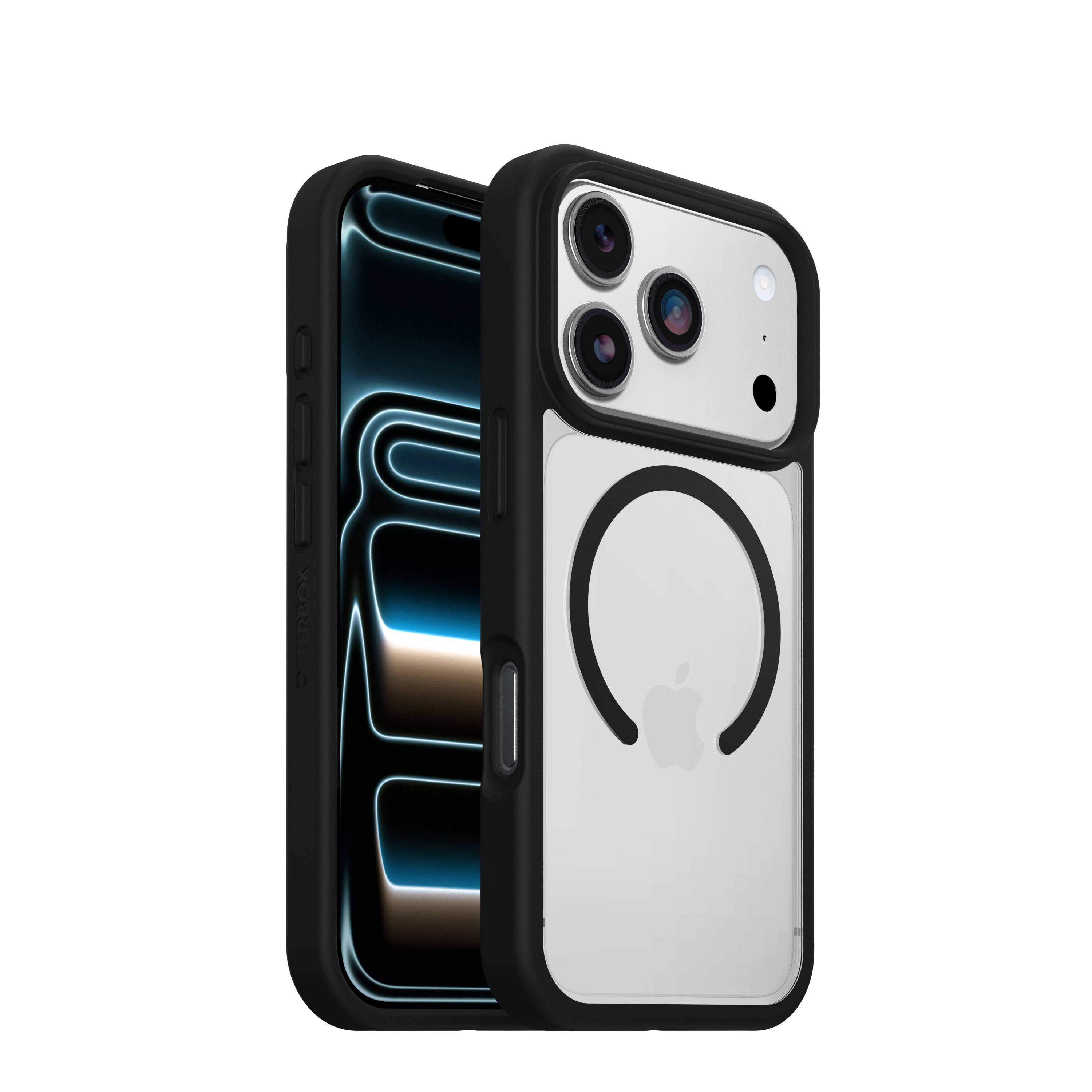 OtterBox React MagSafe Series voor Apple iPhone 17 Pro, zwart Crystal, transparant/zwart