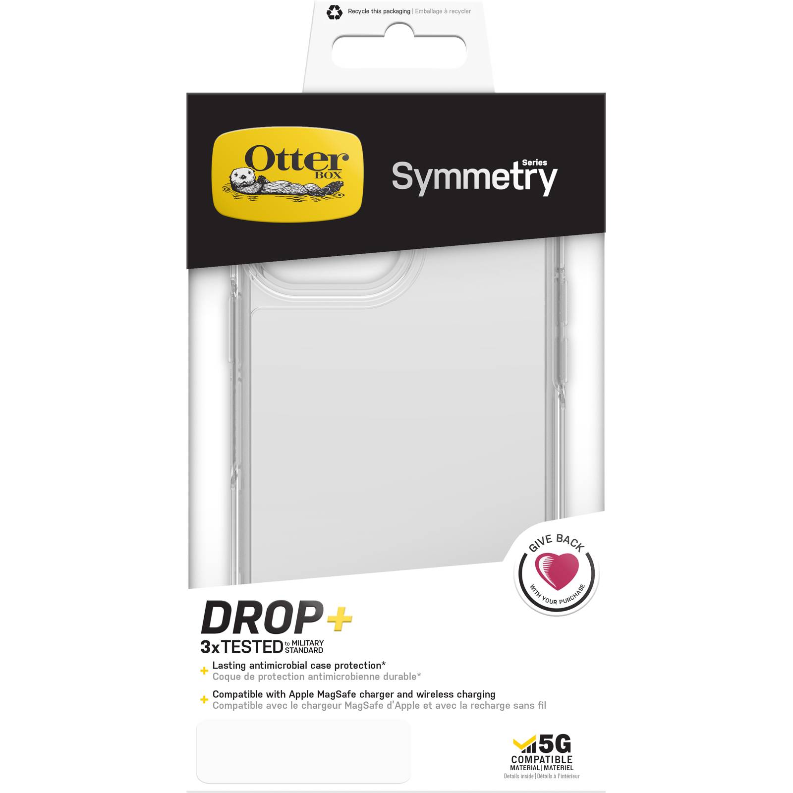 OtterBox Symmetry Clear Series voor Apple iPhone 13 Pro Max, transparant
