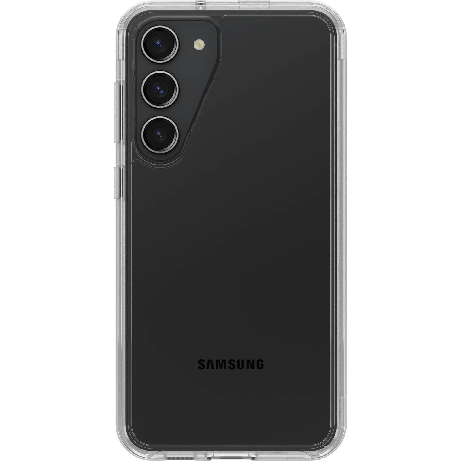OtterBox Symmetry Clear Case voor Galaxy S23+ , Schokbestendig, Valbestendig, Dunne beschermende hoes, 3x getest volgens militaire standaard, Antimicrobieel, Clear