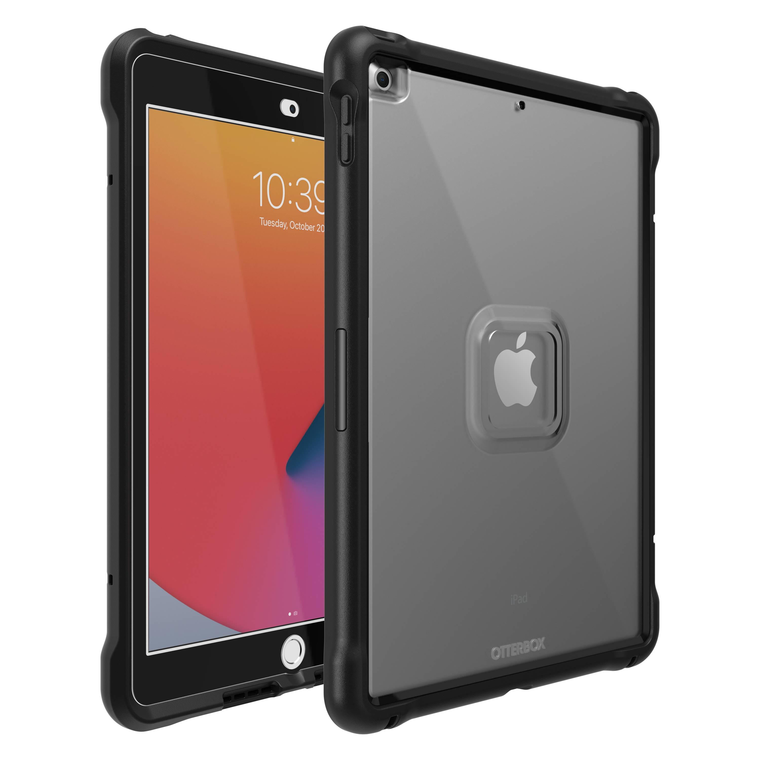 OtterBox UnlimitED standaardhoes voor iPad 7th/8th/9th gen, schokbestendig, beschermhoes met ingebouwde schermbeschermer, Geen retailverpakking