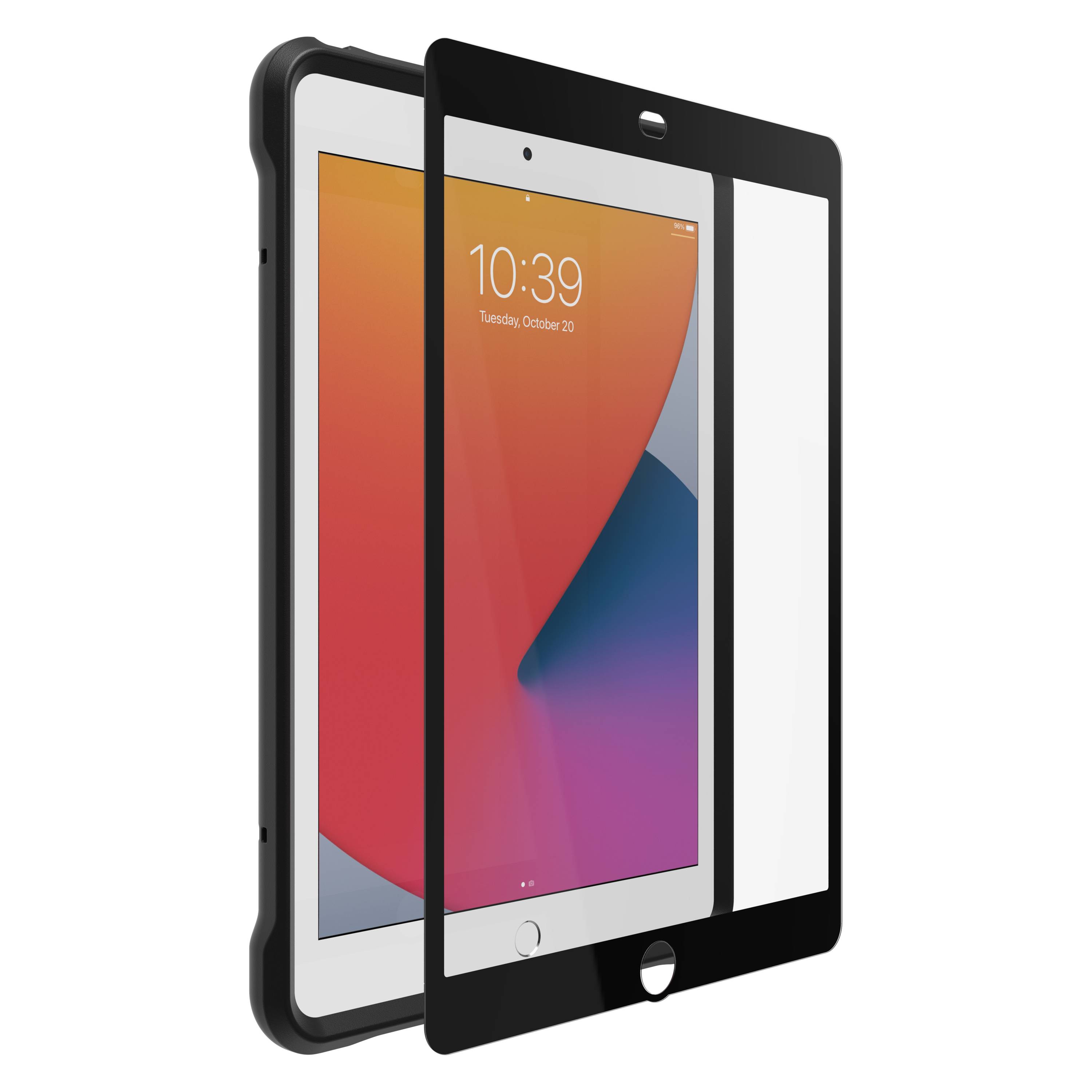 OtterBox UnlimitED standaardhoes voor iPad 7th/8th/9th gen, schokbestendig, beschermhoes met ingebouwde schermbeschermer, Geen retailverpakking