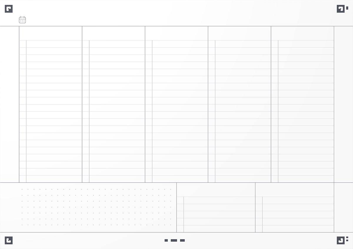 Oxford Essentials taksmanager weekplanner, 120 bladzijden, ft A4, aqua