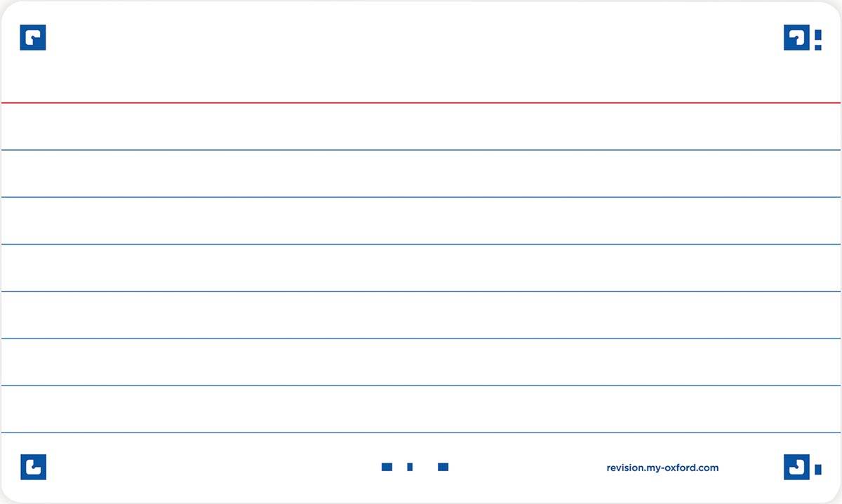 Oxford Flash 2.0 flashcard starterkit, gelijnd, A7, wit, pak van 80 vel