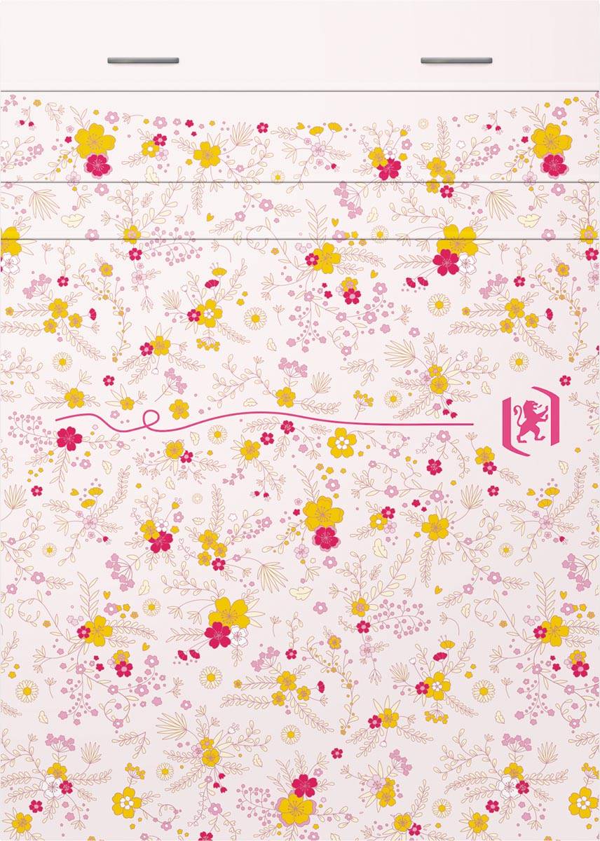 Oxford Floral softcover notitieblok, ft A6, 80 vel, gelijnd, 4 geassorteerde designs