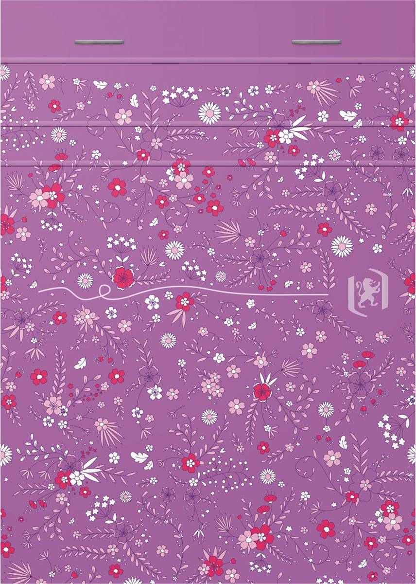 Oxford Floral softcover notitieblok, ft A6, 80 vel, gelijnd, 4 geassorteerde designs