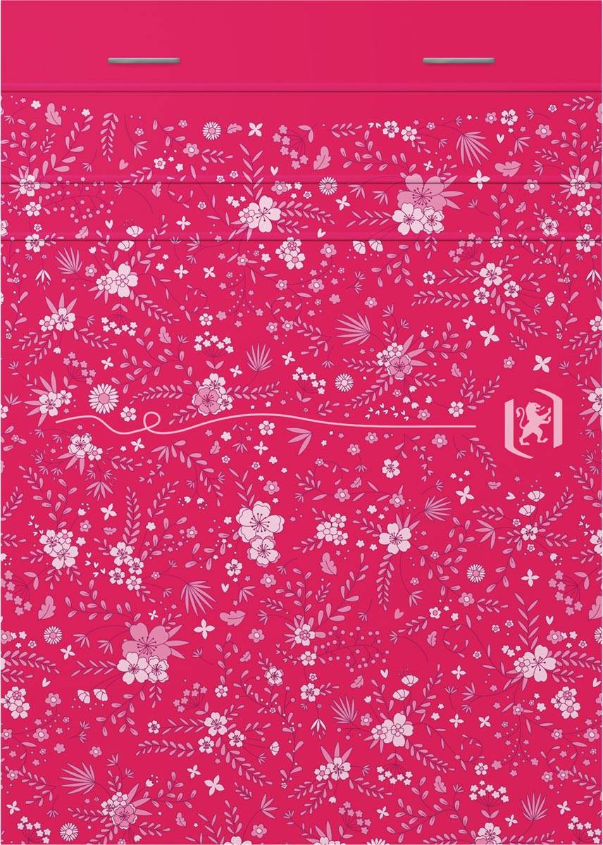 Oxford Floral softcover notitieblok, ft A6, 80 vel, gelijnd, 4 geassorteerde designs