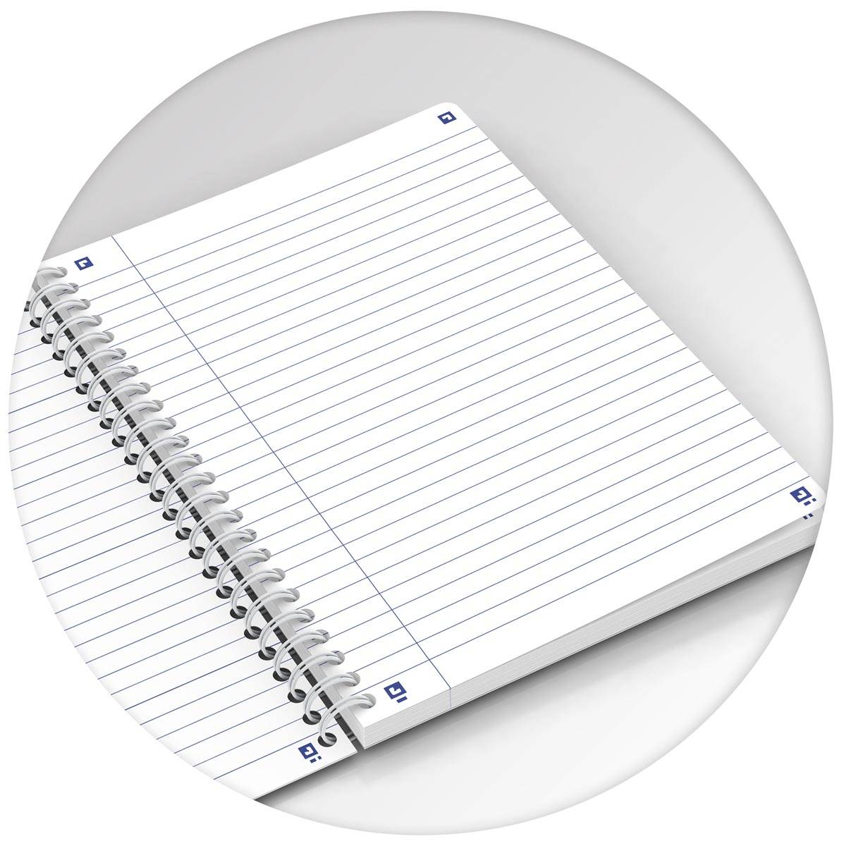 Oxford Iconics spiraalschrift, ft A5, 120 bladzijden, gelijnd, geassorteerde kleuren