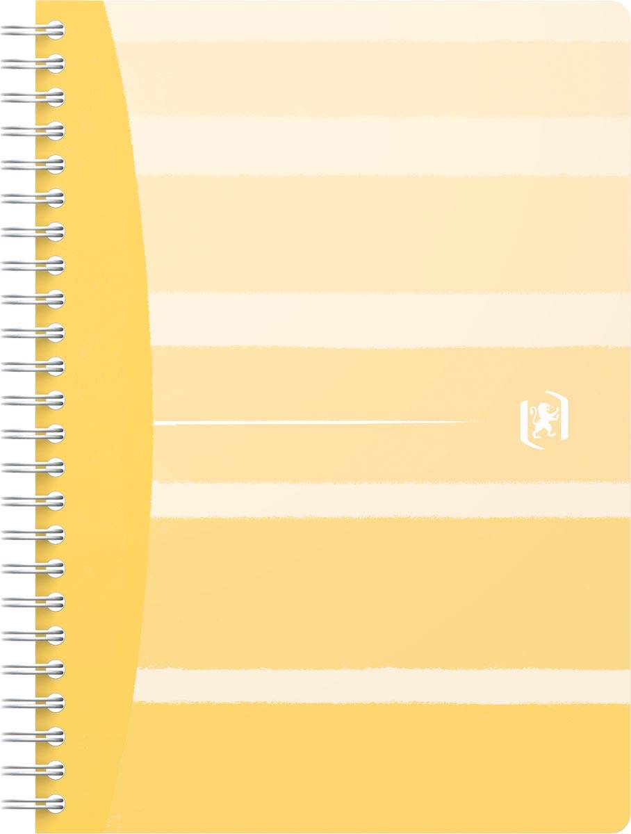 Oxford Iconics spiraalschrift, ft A5, 120 bladzijden, geruit 5 mm, geassorteerde kleuren