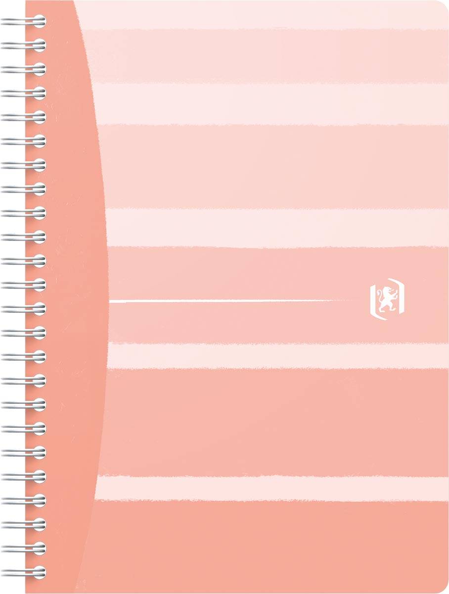 Oxford Iconics spiraalschrift, ft A5, 120 bladzijden, geruit 5 mm, geassorteerde kleuren