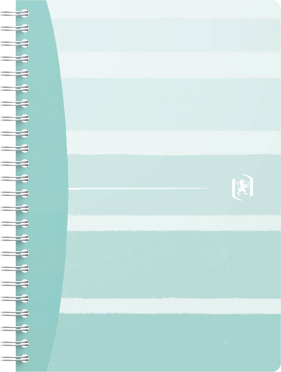Oxford Iconics spiraalschrift, ft A5, 120 bladzijden, geruit 5 mm, geassorteerde kleuren