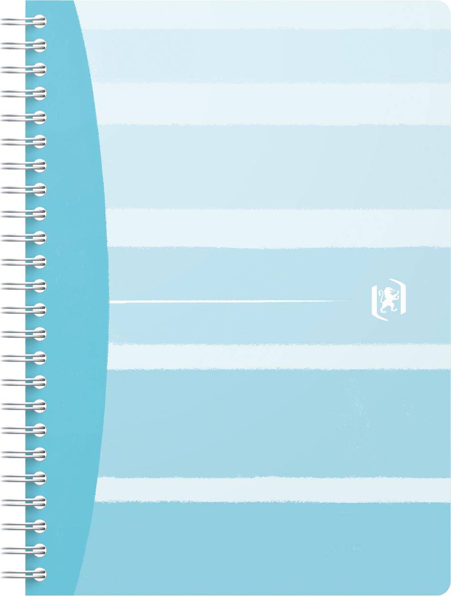 Oxford Iconics spiraalschrift, ft A5, 120 bladzijden, geruit 5 mm, geassorteerde kleuren