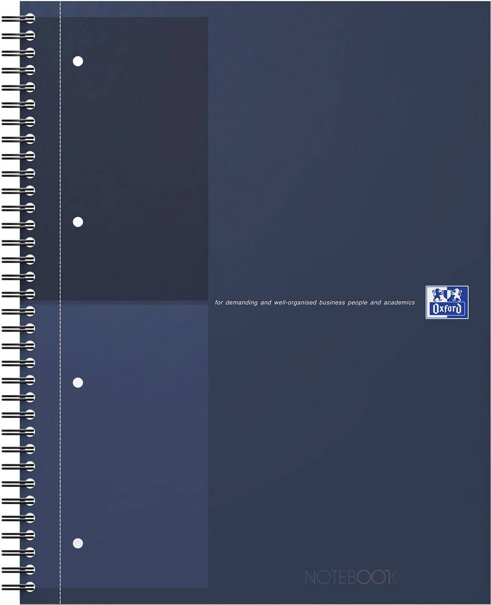 Oxford INTERNATIONAL Notebook, 160 bladzijden, ft A4+, gelijnd, blauw