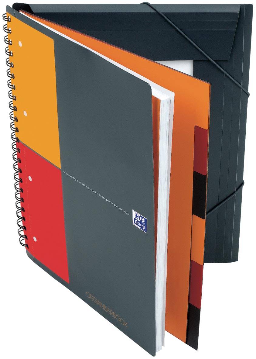 Oxford INTERNATIONAL organiserbook, 160 bladzijden, ft A4+, geruit 5 mm