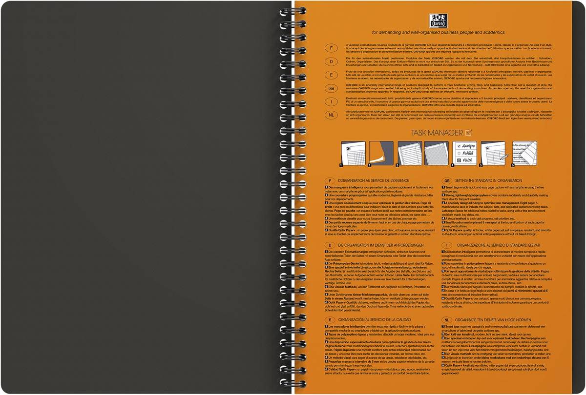 Oxford INTERNATIONAL taskmanager,  160 bladzijden, ft B5