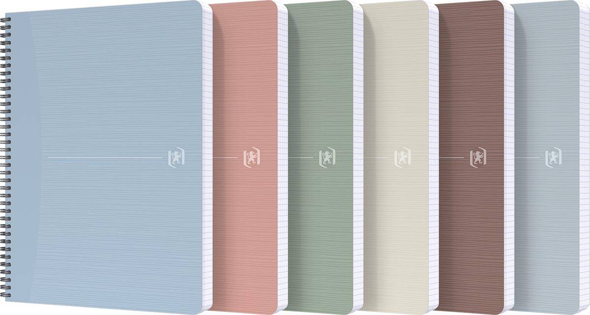 Oxford My Rec'up spiraalschrift, ft A4, 180 bladzijden, geruit 5 mm, geassorteerde kleuren