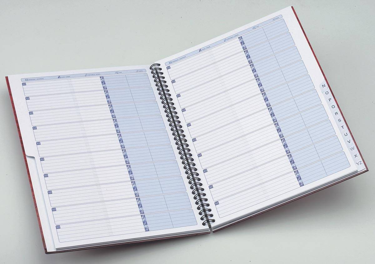 Oxford Office Essentials addressbook, 144 bladzijden, ft A5, geassorteerde kleuren