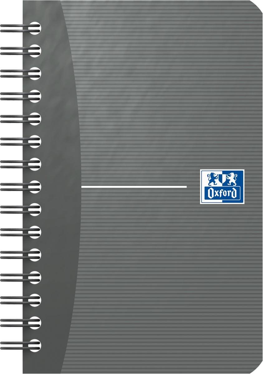 Oxford Office Essentials notitieboekje, 180 bladzijden, ft 9 x 14 cm, geruit 5 mm, geassorteerde kleuren
