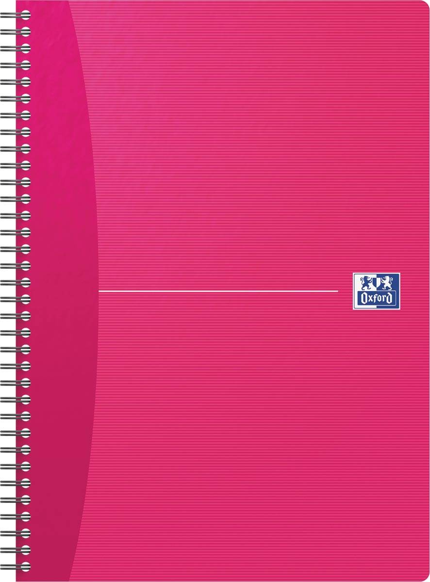 Oxford Office Essentials spiraalschrift, 180 bladzijden, ft A4, gelijnd, geassorteerde kleuren