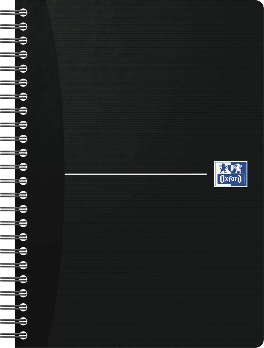 Oxford Office Essentials spiraalschrift, 180 bladzijden, ft A5, gelijnd, geassorteerde kleuren