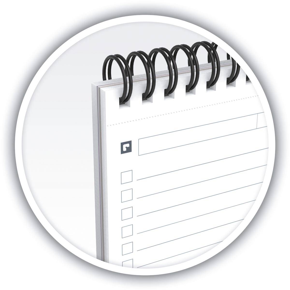 Oxford Office Essentials taskmanager, 140 bladzijden, ft 12,5 x 20 cm, geassorteerde kleuren