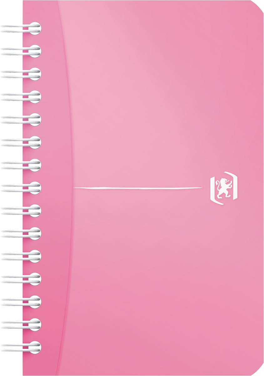 Oxford Office My Colours notitieboekje, 180 bladzijden, ft 9 x 14 cm, geruit 5 mm, geassorteerde kleuren