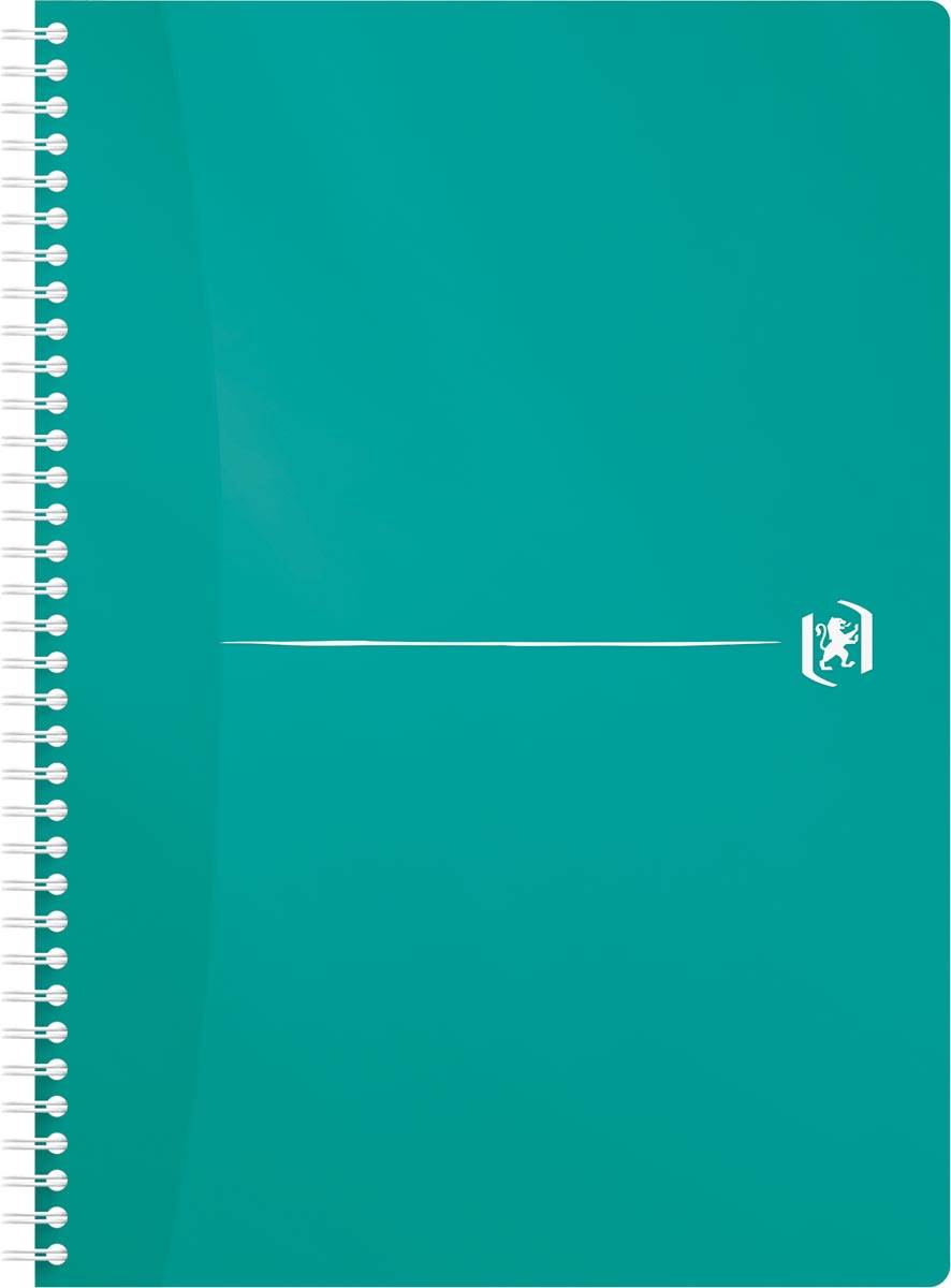 Oxford Office My Colours spiraalschrift, 180 bladzijden, ft A4, geruit 5 mm, geassorteerde kleuren