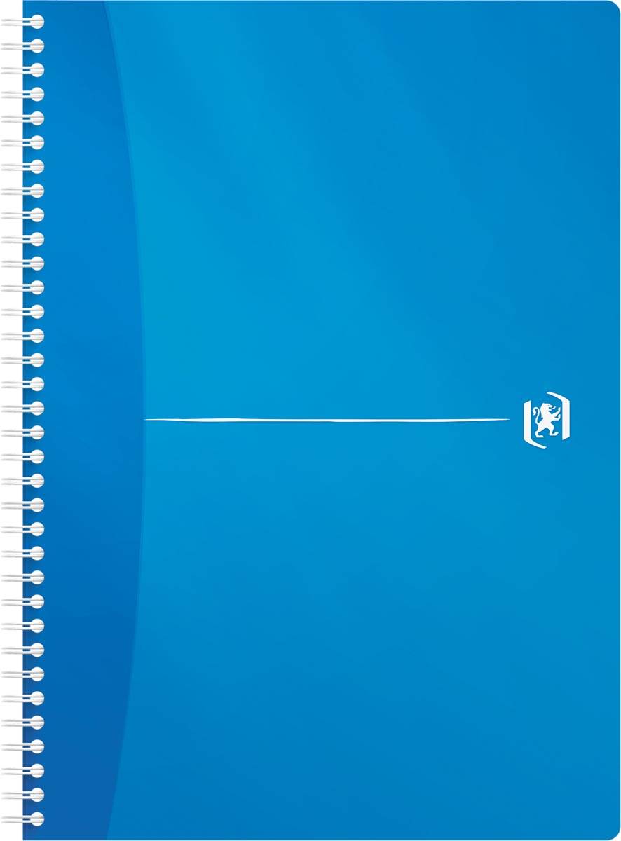 Oxford Office My Colours spiraalschrift, 180 bladzijden, ft A4, geruit 5 mm, geassorteerde kleuren