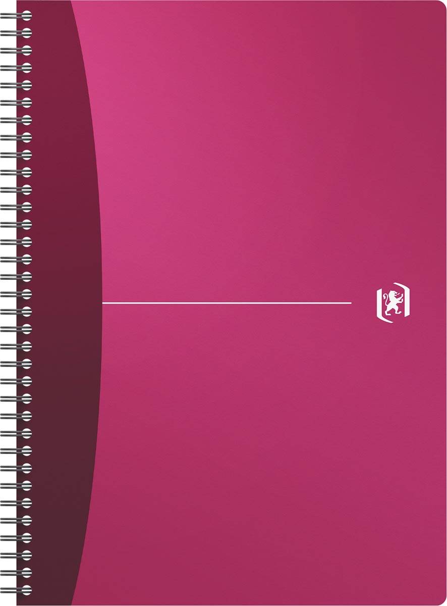 Oxford Office Urban Mix spiraalschrift, 180 bladzijden, ft A4, geruit 5 mm